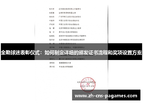 全勤球迷表彰仪式：如何制定详细的颁发证书流程和奖项设置方案