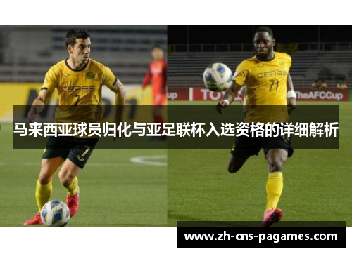马来西亚球员归化与亚足联杯入选资格的详细解析 马来西亚球员归化与亚足联杯入选资格的详细解析